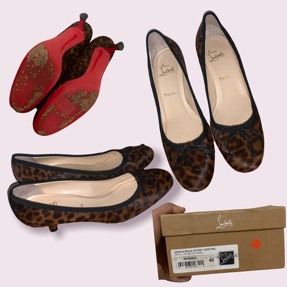 Christian Louboutin kitten heel classic shoe. Size 40 ❤️ box good cond